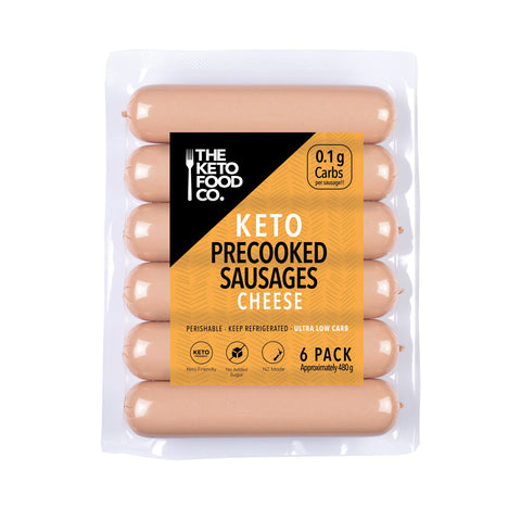 Keto Precooked Sausages 6 pack - Cheese