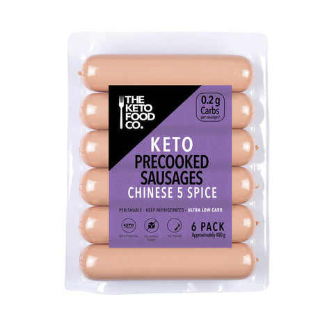 Keto Precooked Sausages 6 pack - Chinese 5 Spice