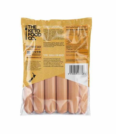 Keto Precooked Sausages 1kg - Cheese