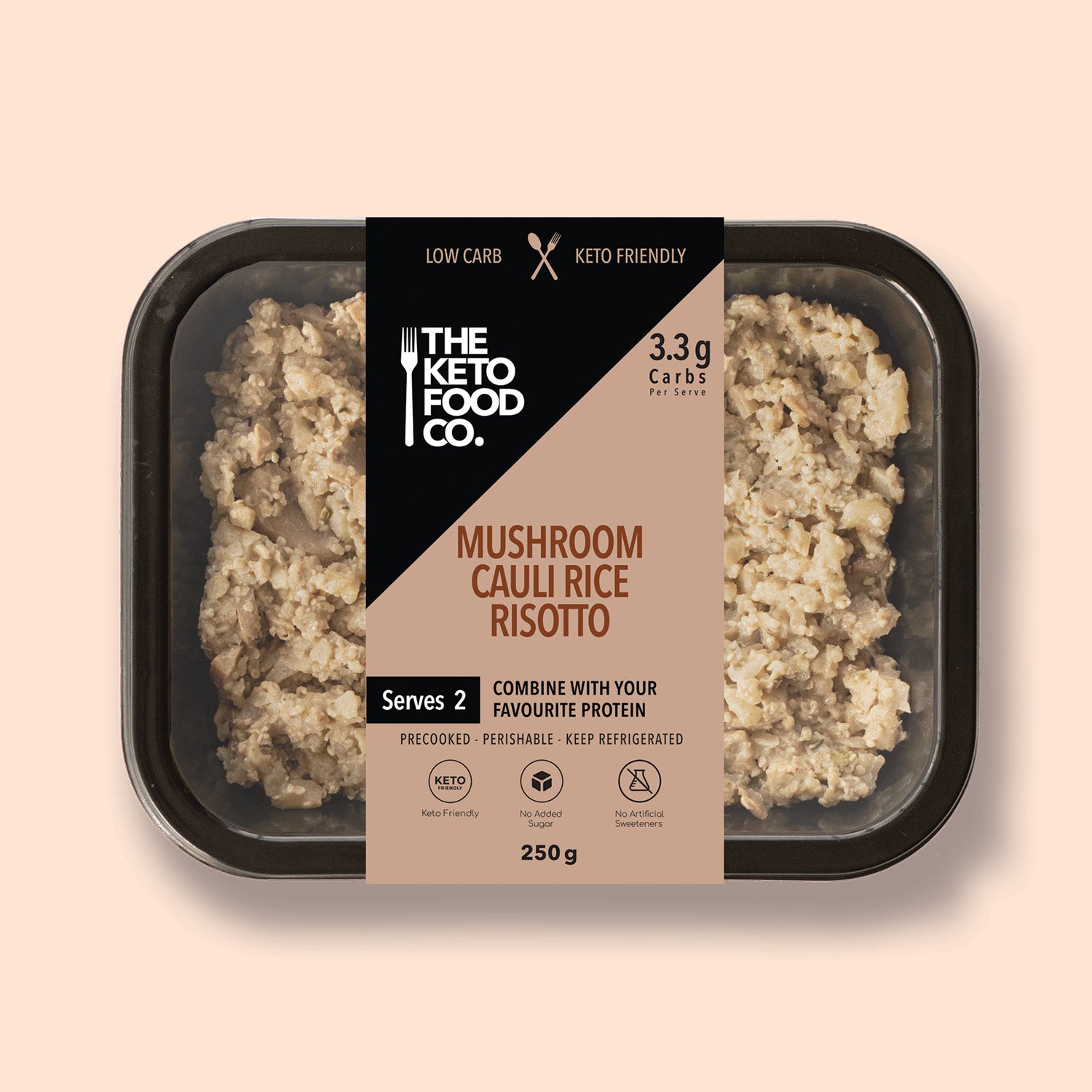 Mushroom Cauli Rice Risotto 250g The Keto Food Co