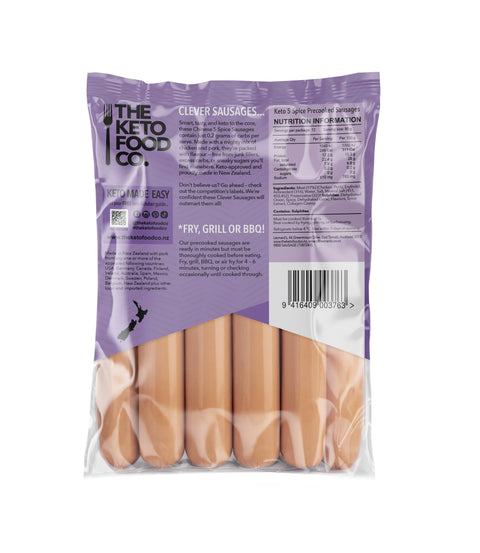 Keto Precooked Sausages 1kg - Chinese 5 Spice